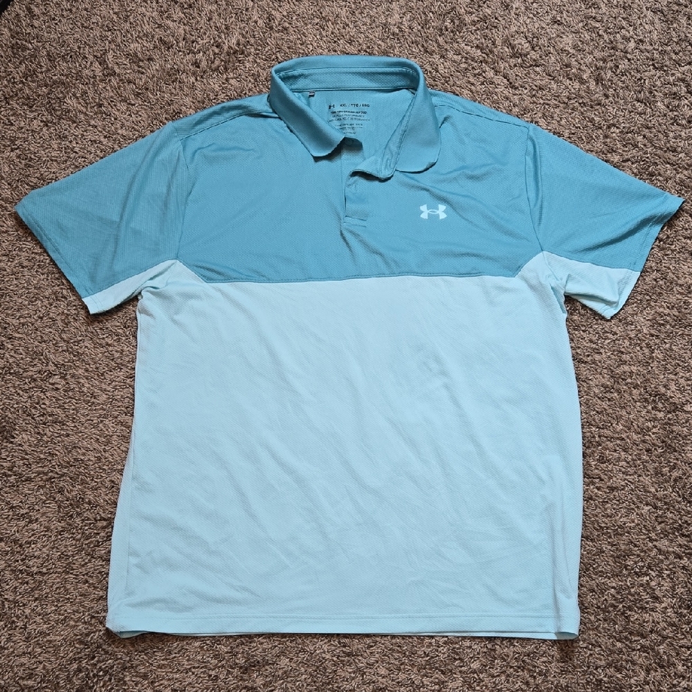 UA Under Armour XXL Plus Size Performance Polo Shirt Top Loose Heatgear
